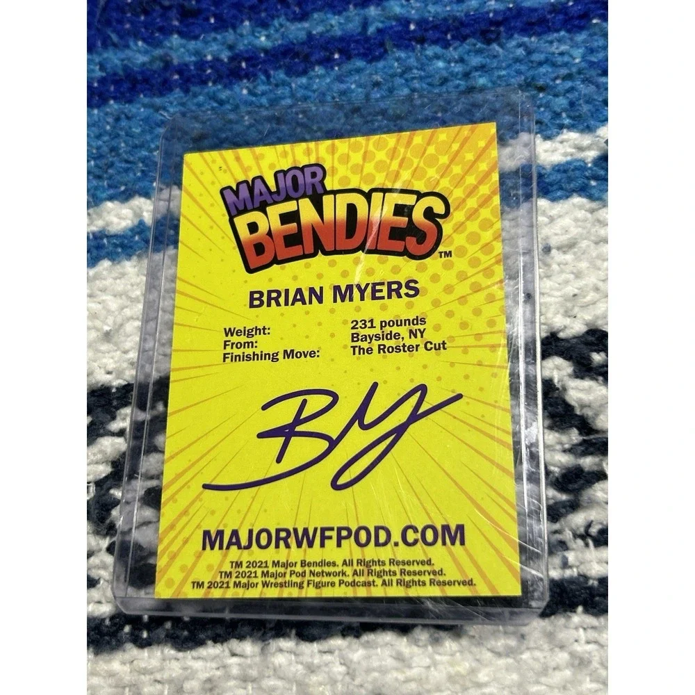 Lot of 3 Major Bendies Collectible Trading Cards Swoggle Brain Myers Smart Mark